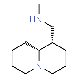 ChemSpider 2D Image | N-Methyl-1-[(1S,9aR)-octahydro-2H-quinolizin-1-yl]methanamine | C11H22N2