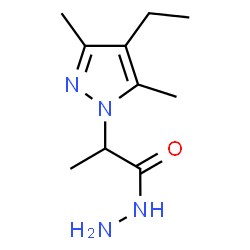 ChemSpider 2D Image | 2-(4-Ethyl-3,5-dimethyl-1H-pyrazol-1-yl)propanehydrazide | C10H18N4O
