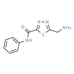 ChemSpider 2D Image | 5-(Aminomethyl)-N-phenyl-1,3,4-thiadiazole-2-carboxamide | C10H10N4OS