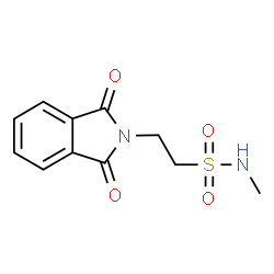 ChemSpider 2D Image | 2-(1,3-Dioxoisoindolin-2-yl)-N-methylethanesulfonamide | C11H12N2O4S