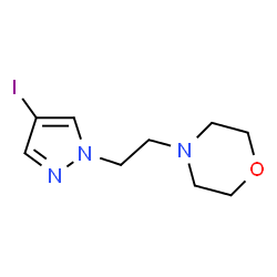 ChemSpider 2D Image | 4-[2-(4-Iodo-1H-pyrazol-1-yl)ethyl]morpholine | C9H14IN3O