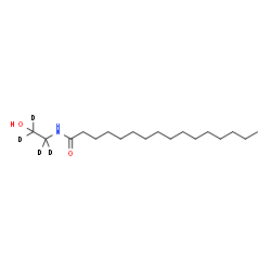 ChemSpider 2D Image | Palmitoyl Ethanolamide-d4 | C18H33D4NO2