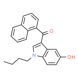 ChemSpider 2D Image | JWH 073 5-hydroxyindole metabolite | C23H21NO2