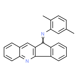 ChemSpider 2D Image | N-(2,5-Dimethylphenyl)-11H-indeno[1,2-b]quinolin-11-imine | C24H18N2