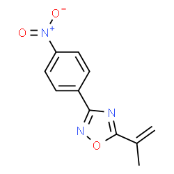 ChemSpider 2D Image | 5-Isopropenyl-3-(4-nitrophenyl)-1,2,4-oxadiazole | C11H9N3O3