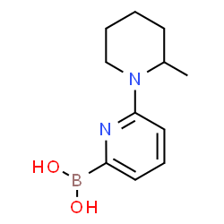 ChemSpider 2D Image | (6-(2-Methylpiperidin-1-yl)pyridin-2-yl)boronic acid | C11H17BN2O2