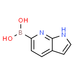ChemSpider 2D Image | 1H-Pyrrolo[2,3-b]pyridin-6-ylboronic acid | C7H7BN2O2