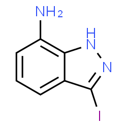 ChemSpider 2D Image | 3-Iodo-1H-indazol-7-amine | C7H6IN3