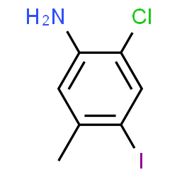 ChemSpider 2D Image | 2-Chloro-4-iodo-5-methylaniline | C7H7ClIN