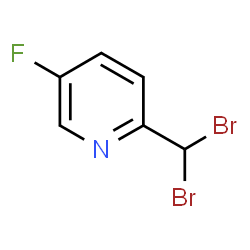 ChemSpider 2D Image | 2-(Dibromomethyl)-5-fluoropyridine | C6H4Br2FN