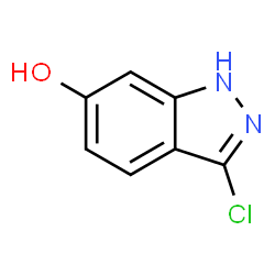ChemSpider 2D Image | 3-Chloro-1H-indazol-6-ol | C7H5ClN2O