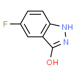 ChemSpider 2D Image | 5-Fluoro-1,2-dihydro-3H-indazol-3-one | C7H5FN2O