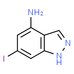 ChemSpider 2D Image | 6-Iodo-1H-indazol-4-amine | C7H6IN3