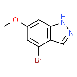 ChemSpider 2D Image | 4-Bromo-6-methoxy-1H-indazole | C8H7BrN2O
