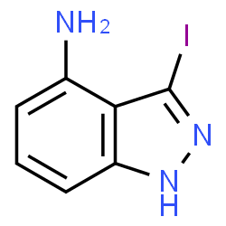 ChemSpider 2D Image | 3-Iodo-1H-indazol-4-amine | C7H6IN3