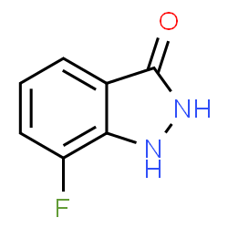 ChemSpider 2D Image | 7-Fluoro-1,2-dihydro-3H-indazol-3-one | C7H5FN2O