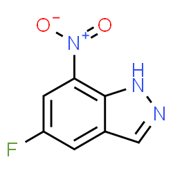 ChemSpider 2D Image | 5-Fluoro-7-nitro-1H-indazole | C7H4FN3O2