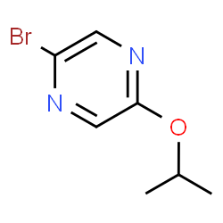 ChemSpider 2D Image | 2-Bromo-5-isopropoxypyrazine | C7H9BrN2O