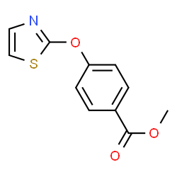 ChemSpider 2D Image | Methyl 4-(2-thiazolyloxy)benzolate | C11H9NO3S