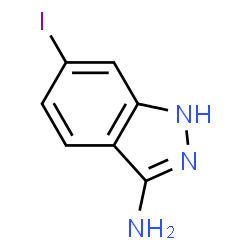 ChemSpider 2D Image | 6-Iodo-1H-indazol-3-amine | C7H6IN3