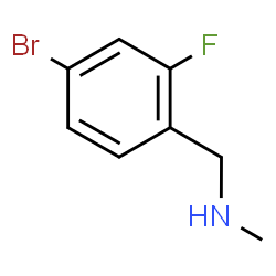 ChemSpider 2D Image | 1-(4-Bromo-2-fluorophenyl)-N-methylmethanamine | C8H9BrFN