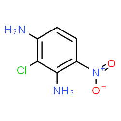 ChemSpider 2D Image | 2-Chloro-4-nitro-1,3-benzenediamine | C6H6ClN3O2