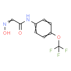 ChemSpider 2D Image | 2-(Hydroxyimino)-N-[4-(trifluoromethoxy)phenyl]acetamide | C9H7F3N2O3