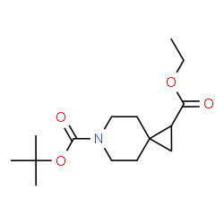 ChemSpider 2D Image | 6-tert-Butyl 1-ethyl 6-azaspiro[2.5]octane-1,6-dicarboxylate | C15H25NO4