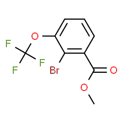 ChemSpider 2D Image | Methyl 2-bromo-3-(trifluoromethoxy)benzoate | C9H6BrF3O3