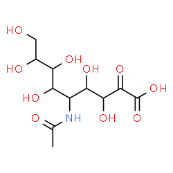 ChemSpider 2D Image | 5-Acetamido-3,4,6,7,8,9-hexahydroxy-2-oxononanoic acid | C11H19NO10