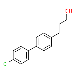 ChemSpider 2D Image | 3-(4'-Chloro-4-biphenylyl)-1-propanol | C15H15ClO