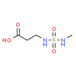ChemSpider 2D Image | N-(Methylsulfamoyl)-beta-alanine | C4H10N2O4S