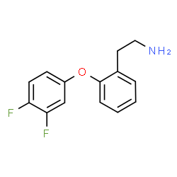 ChemSpider 2D Image | 2-[2-(3,4-Difluorophenoxy)phenyl]ethanamine | C14H13F2NO
