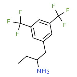 ChemSpider 2D Image | 1-[3,5-Bis(trifluoromethyl)phenyl]-2-butanamine | C12H13F6N