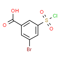 ChemSpider 2D Image | 3-Bromo-5-(chlorosulfonyl)benzoic acid | C7H4BrClO4S