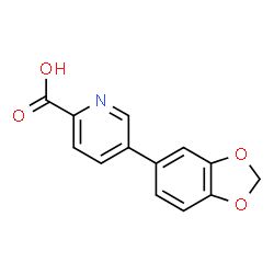 ChemSpider 2D Image | 5-(Benzo[d][1,3]dioxol-5-yl)picolinic acid | C13H9NO4