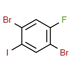 ChemSpider 2D Image | 1,4-Dibromo-2-fluoro-5-iodobenzene | C6H2Br2FI