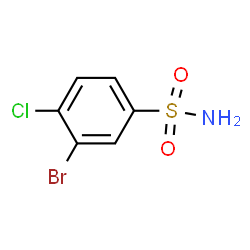 ChemSpider 2D Image | 3-Bromo-4-chlorobenzenesulfonamide | C6H5BrClNO2S