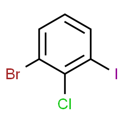 ChemSpider 2D Image | 1-Bromo-2-chloro-3-iodobenzene | C6H3BrClI