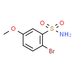 ChemSpider 2D Image | 2-Bromo-5-methoxybenzenesulfonamide | C7H8BrNO3S