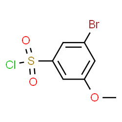 ChemSpider 2D Image | 3-Bromo-5-methoxybenzenesulfonyl chloride | C7H6BrClO3S