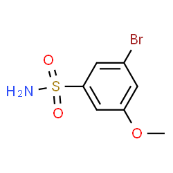 ChemSpider 2D Image | 3-Bromo-5-methoxybenzenesulfonamide | C7H8BrNO3S