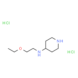 ChemSpider 2D Image | N-(2-Ethoxyethyl)-4-piperidinamine dihydrochloride | C9H22Cl2N2O