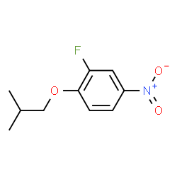 ChemSpider 2D Image | 2-Fluoro-1-isobutoxy-4-nitrobenzene | C10H12FNO3