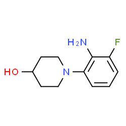 ChemSpider 2D Image | 1-(2-Amino-3-fluorophenyl)-4-piperidinol | C11H15FN2O