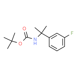 ChemSpider 2D Image | 2-Methyl-2-propanyl [2-(3-fluorophenyl)-2-propanyl]carbamate | C14H20FNO2