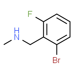 ChemSpider 2D Image | 1-(2-Bromo-6-fluorophenyl)-N-methylmethanamine | C8H9BrFN