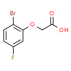 ChemSpider 2D Image | (2-Bromo-5-fluorophenoxy)acetic acid | C8H6BrFO3