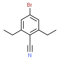 ChemSpider 2D Image | 4-Bromo-2,6-diethylbenzonitrile | C11H12BrN