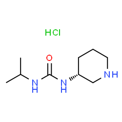 ChemSpider 2D Image | 1-Isopropyl-3-[(3R)-3-piperidinyl]urea hydrochloride (1:1) | C9H20ClN3O
